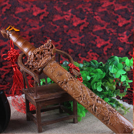 Chinese Style Pattern Sculpture Sword