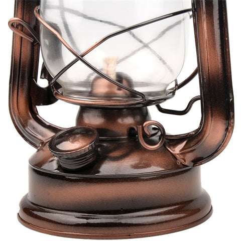 Antique Bronze Iron Candle Holder Lantern Lamp
