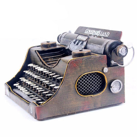 Handmade Metal Retro Antique Typewriter