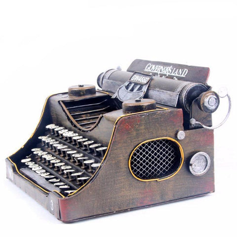Handmade Metal Retro Antique Typewriter