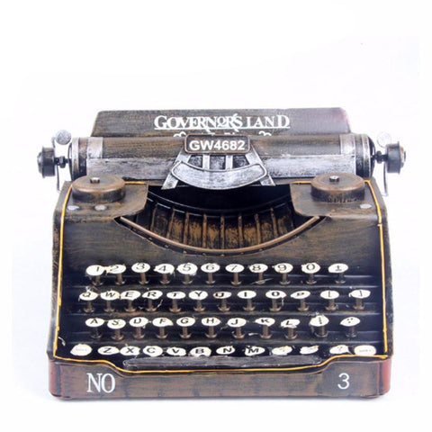Handmade Metal Retro Antique Typewriter