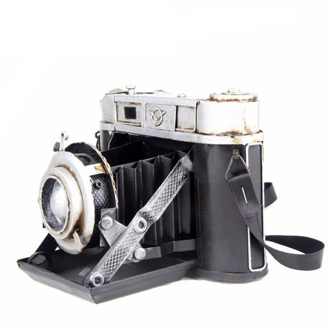 Handmade Metal Crafts Retro  Antique DSLR Camera For Home Decor
