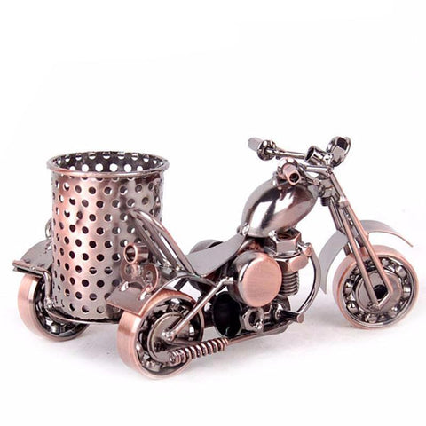 Metal Motorcycle Model Retro Antique Home Decor