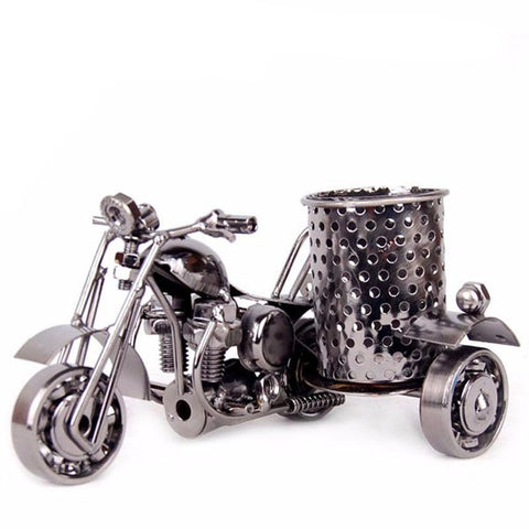 Metal Motorcycle Model Retro Antique Home Decor