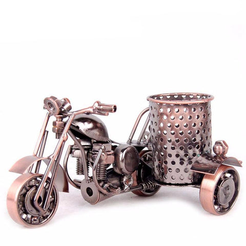 Metal Motorcycle Model Retro Antique Home Decor