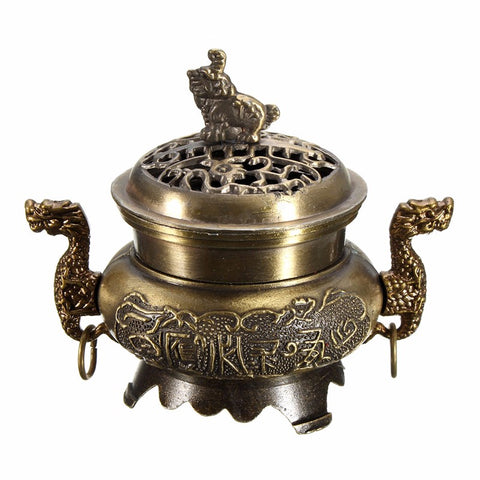 Metal Craft Mini Alloy Antique Incense Burner