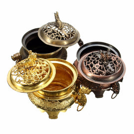 Metal Craft Mini Alloy Antique Incense Burner