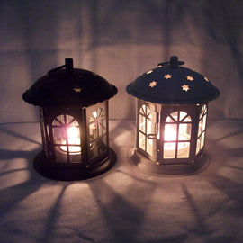 Moroccan Antique Iron Star House Candle Holder Lantern
