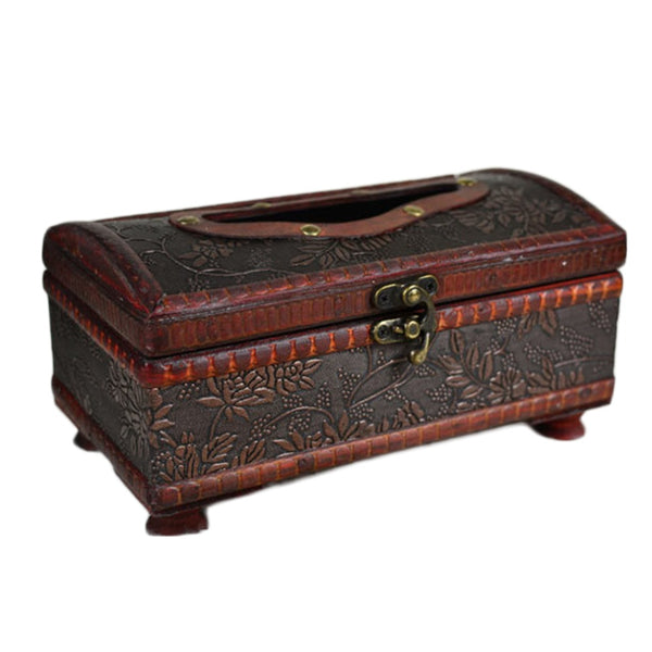 Elegant Antique Tissue Box Container