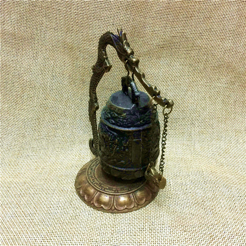 Zinc Alloy Vintage Style Bronze Dragon Carved